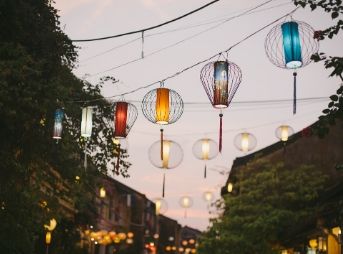 Summer festival lanterns
